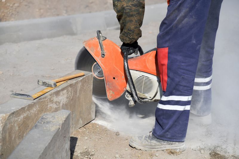Concrete Saw on Site